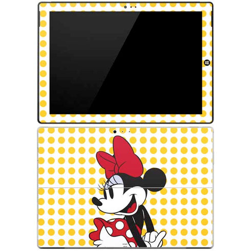 Disney Minnie Mouse Profile Yellow Dots Surface Pro 3 Skin